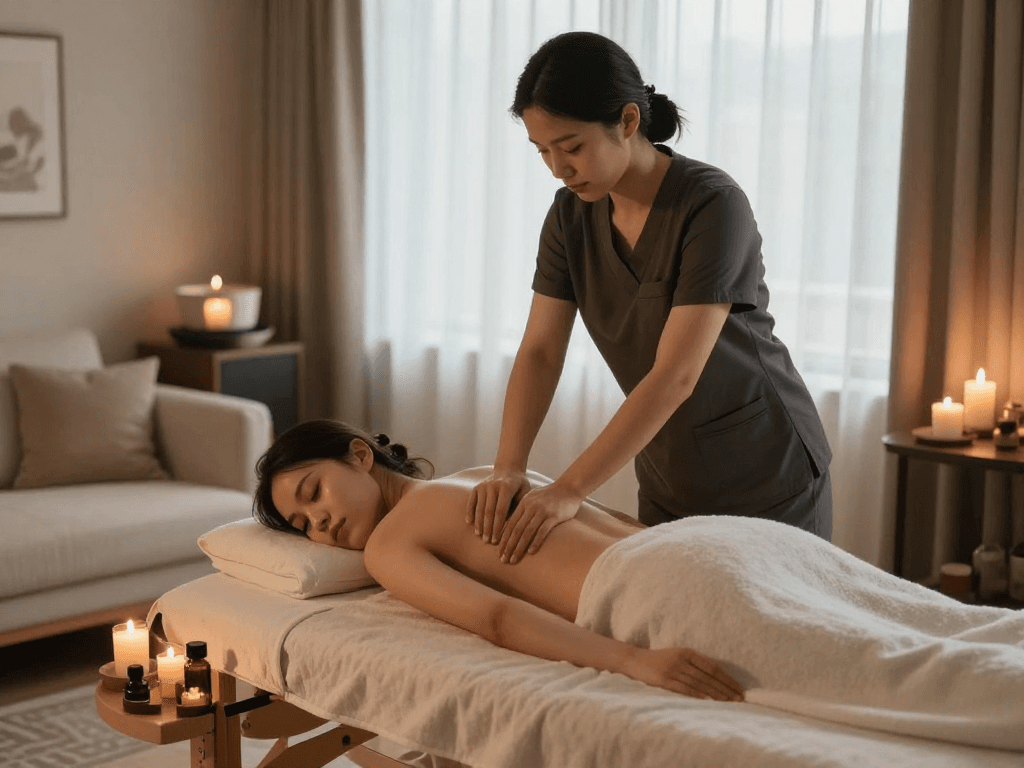 Experience premium 영등포출장마사지 in a calming home environment.