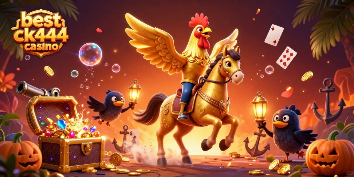 Experience thrilling action at the best ck444 casino with golden rooster and casino treasures.