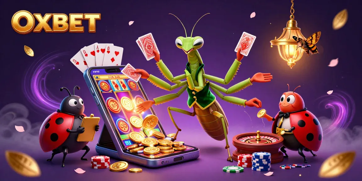 Experience the thrill with OXBET's exciting 3D casino scene featuring vibrant characters and games.