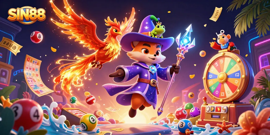 SIN88 offers thrilling lottery experiences with vibrant games, colorful balls, and engaging prizes.
