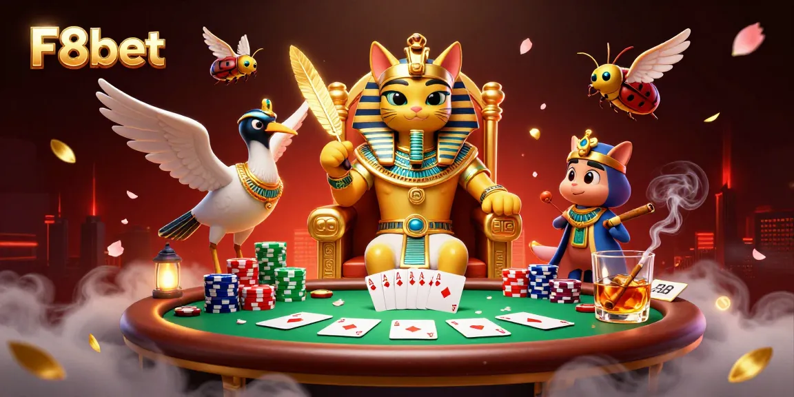 Engage with F8bet's dynamic gaming experience featuring a lively casino scene.